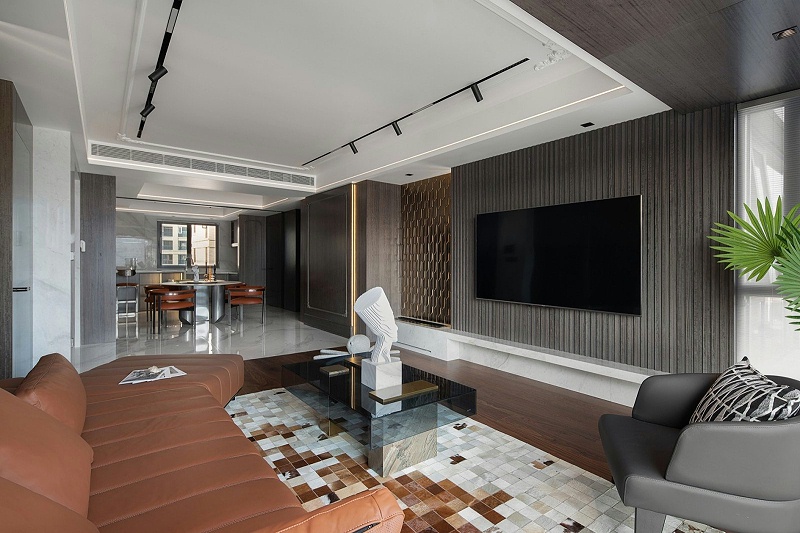 焦糖色沙發(fā)