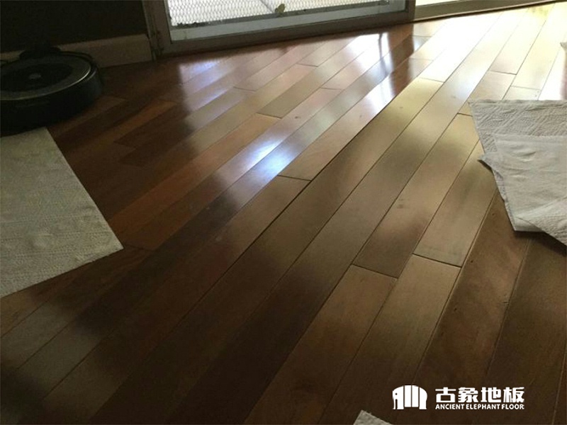 實(shí)木地板鼓起