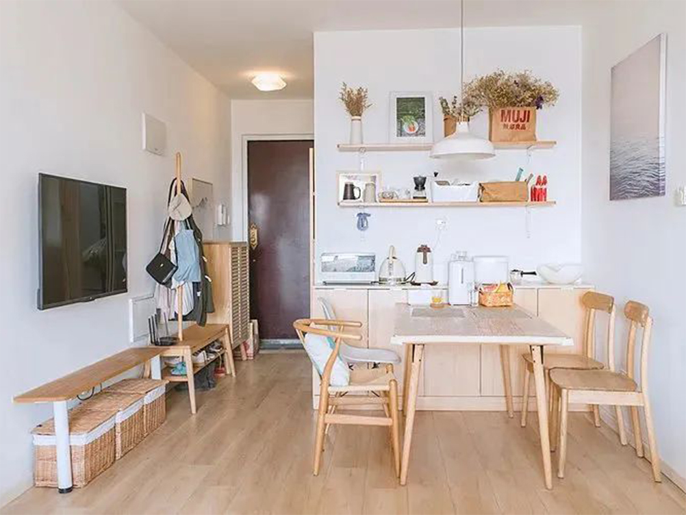 古象地板鋪裝案例之倍感清新舒適的86㎡小家