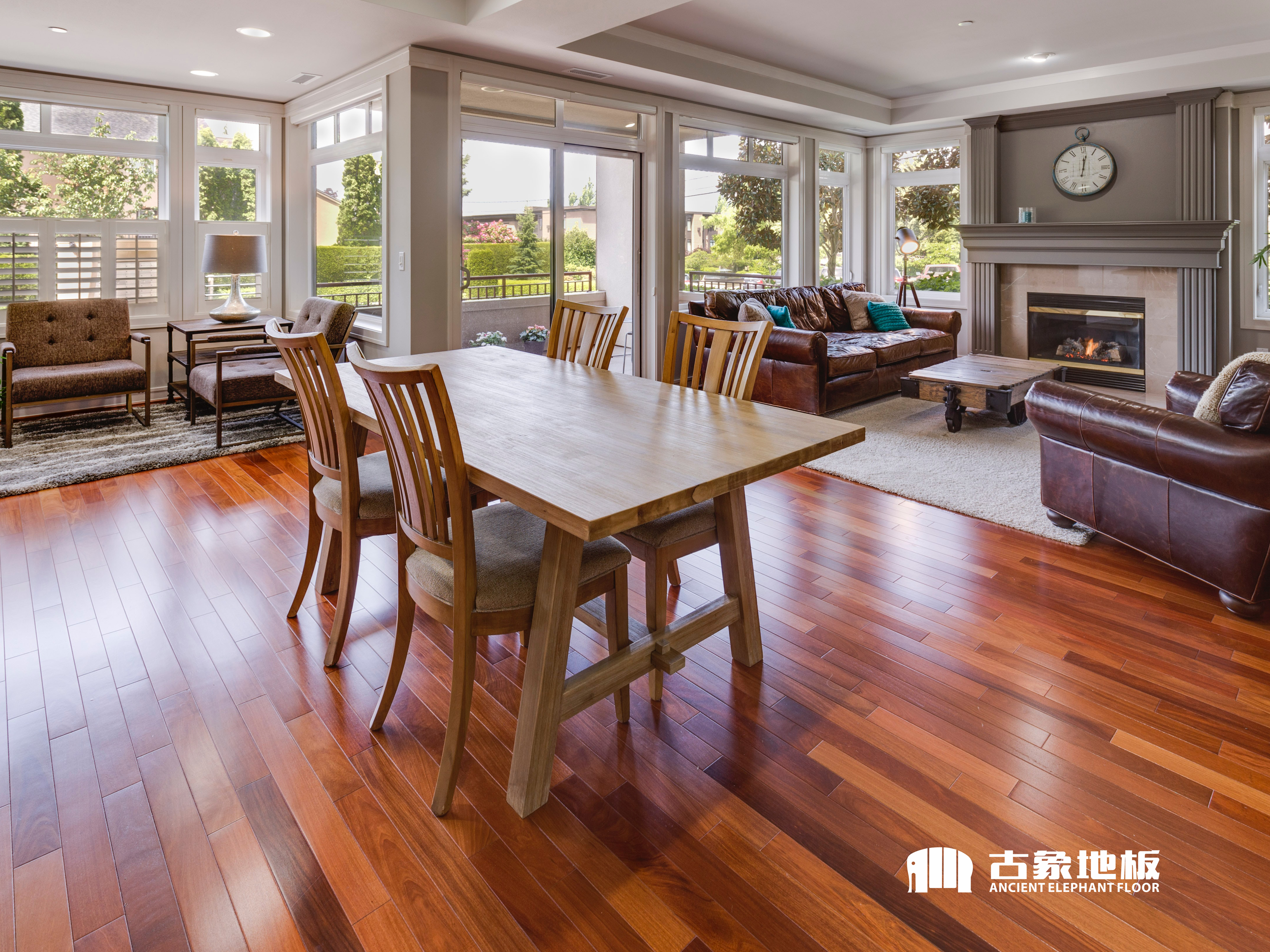 圓盤豆實(shí)木地板鋪出來怎么樣