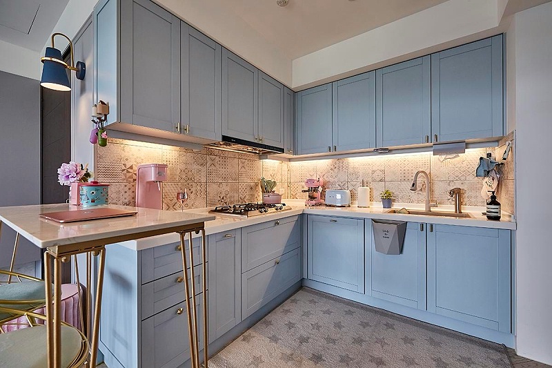 輕柔文藝的現(xiàn)代廚房
