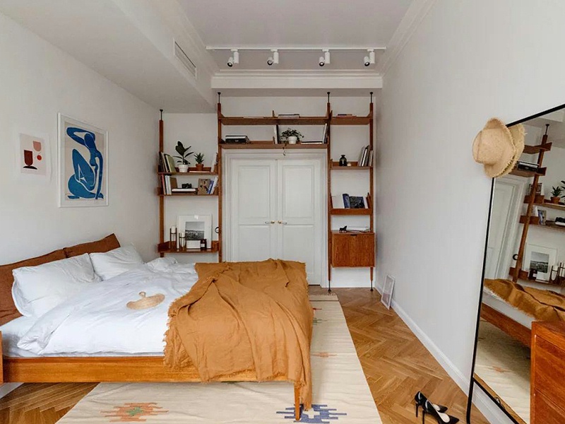 復(fù)古色調(diào)的臥室