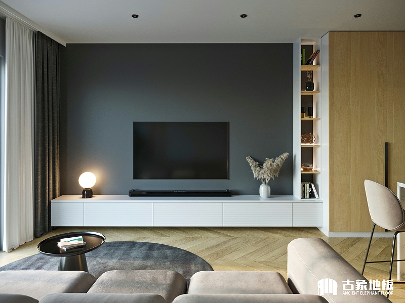 魚骨拼多層實木地板